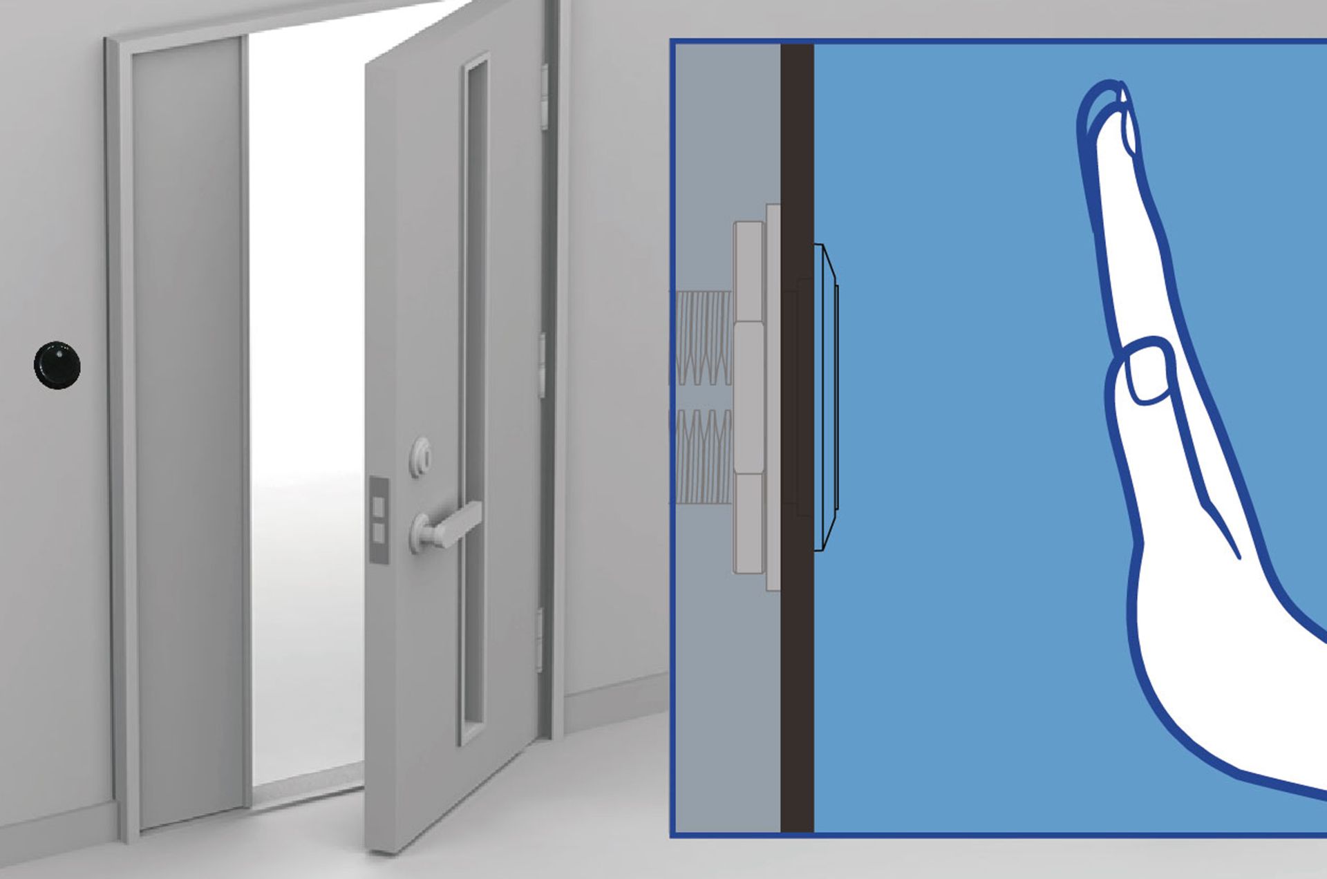 Metal IR Proximity Sensor - Gate/Door/Exit/Automation Control