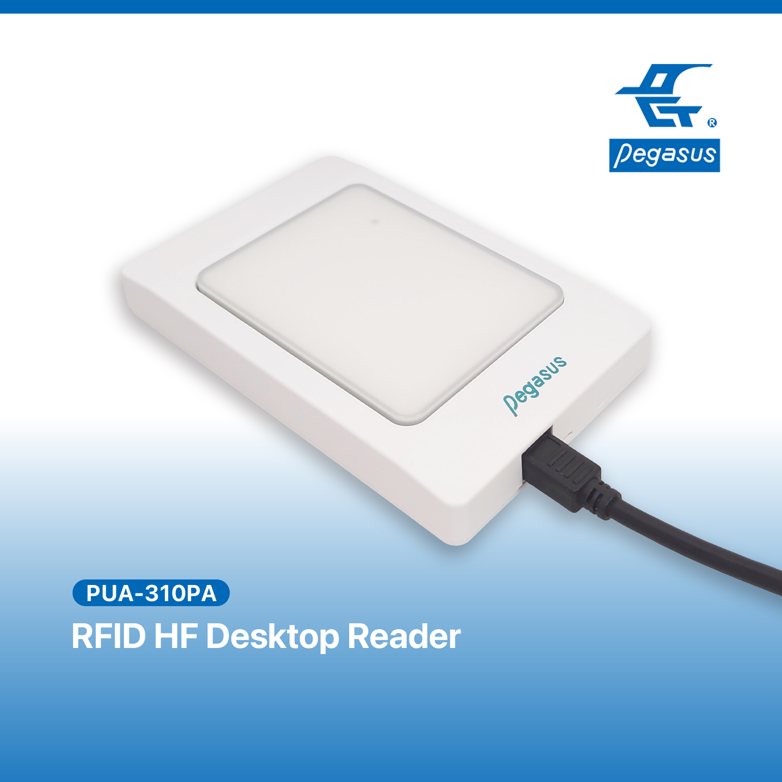 RFID HF desktop reader(With multi card formats output by the software)